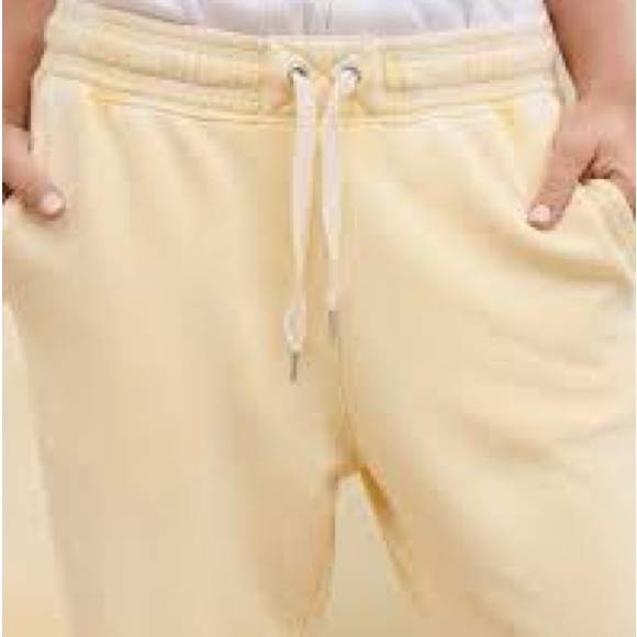 Aerie Big Chill Light Yellow Notes Joggers Sweatpants Large - Picture 2 of 9